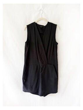 COS Black Silk Jumpsuit Sleeveless Silk Playsuit